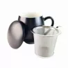 Tasse Haiku noire avec infuseur intégré